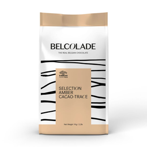 Belcolade cacao trace amber salted butter caramel white chocolate - 1kg and 15kg