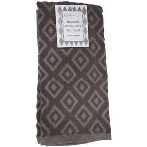 Diamond Tea Towel Grey