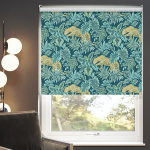 Leopard, Teal - Twist&Fit Roller Blind