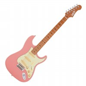 JET Guitars JS-300 Roasted Maple, Burgundy Pink