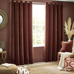 YARD HEAVY CHENILLE NUTMEG 90x72 Curtain
