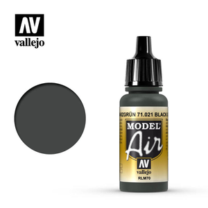 Vallejo Model Air - Black Green RLM70 18ml Model Paint 71021