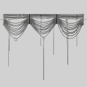 ALLURE. Dazzle Chain Drop Choker - Silver