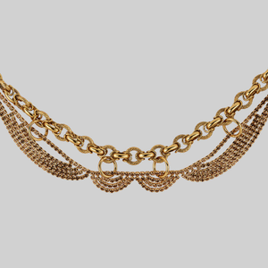 AWE. Chunky Dazzle Chain Collar - Gold