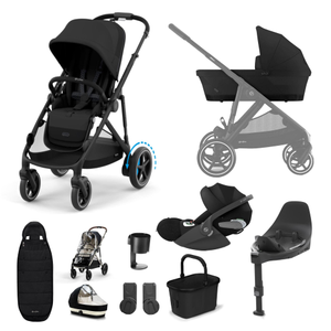Cybex eGazelle S Luxury Bundle in Moon Black