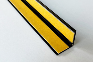 Self-Adhesive Plastic Angle Trim 25.00mm x 25.00mm Dimensions 1.30mm Thickness Black