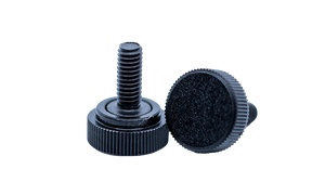 Knurled Grip Knobs M5 Thread Size 16.00mm Thread Length Black
