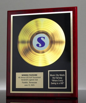 Gold Record Award Plaque
