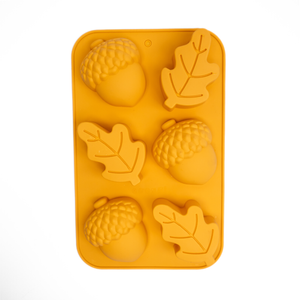 Autumn Leaves & Acorns Silicone Mould