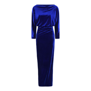 Electric Blue Bella Velvet Dress (XL)