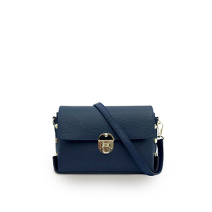 The Bloxsome Navy Leather Crossbody Bag (S)