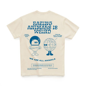 Eating Animals Is Weird Tee - Off White (S)