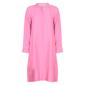 Super Mix Coat Dress Linen Raspberry (S)