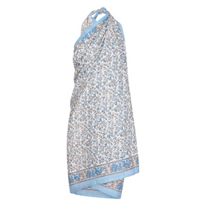 Summer Sprig Sarong - One Size - Blue (one size)