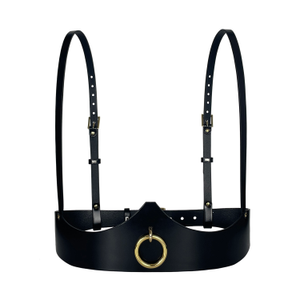 Ringed Venus Leather Underbust Harness (M)