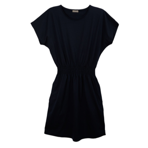 Bali Navy T-Shirt Dress With Pockets (M)