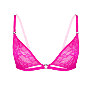 Hologram Bralette Electric Magenta (M)