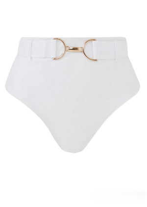 Delphi High Waist Bottoms - White (M)