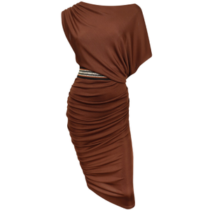 Leave It Be Copper Drop Shoulder Dress (L)