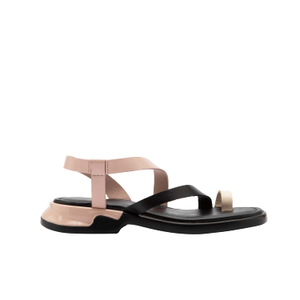 Perg Black Leather Women's Sandal (6 UK)