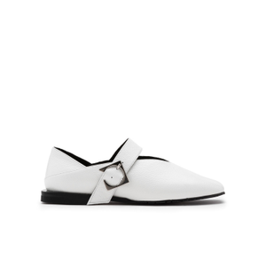 Vekda White Patent Leather Women's Loafer (4 UK)