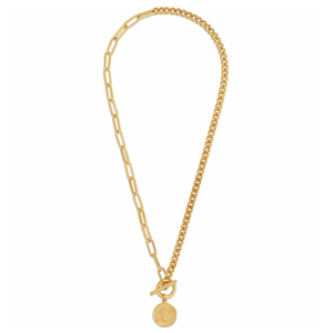 Ellie Vail - Stacie Toggle Chain Coin Necklace (20")