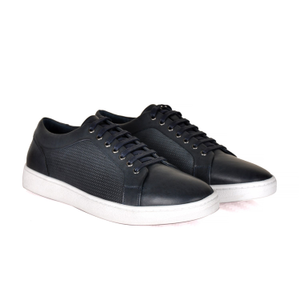 Bradford Leather Sneakers- Navy Blue (12 UK)