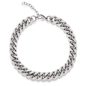 Women's Chunky Cuban Chain Choker (13")