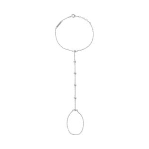 Illuminess™ Premium Sterling Silver Diamond Sparkle Hand Chain