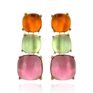 Multi-Color Lightweight Resin Pierced Earring