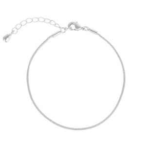 Italian Style Snake Silver Chain Bracelet