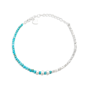 Turquoise Sterling Silver Bracelet - Nori