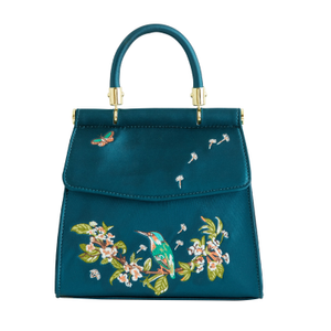 Fable England Morning Song Kingfisher Mini Tote - Teal