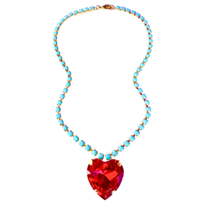 Heart Of The Ocean Necklace In Ruby