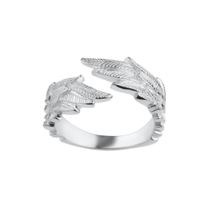 Sterling Silver Angel Wing Hug Ring