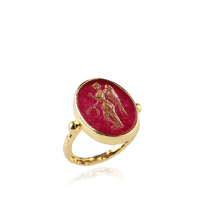 The Angel Of Peace Ring (Letter L)