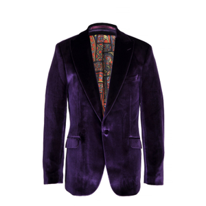 Maison Velvet Blazer – Purple (XXL)