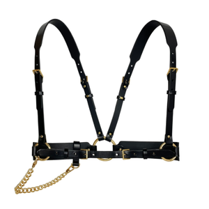 Tara Chained Leather Harness (M)