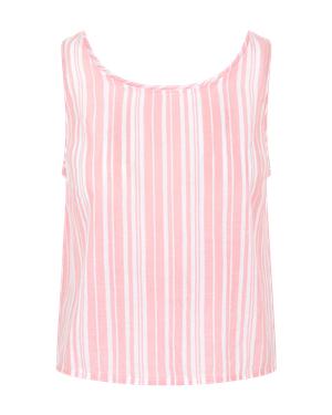 The Tank - Fondant Pink Stripe (L)
