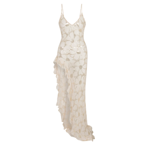 Lara Ivory Ruffle Dress (M)