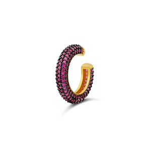 Pave Ear Cuff - Pink (one size)