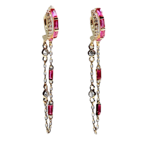 Orion Earrings- Ruby