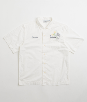 Service Works Light Twill Necessities Short Sleeve Shirt - Off White