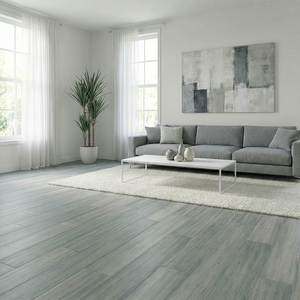 Solid Granite Grey Strand Woven 125mm Click BONA Coated Bamboo Flooring 2.29m²