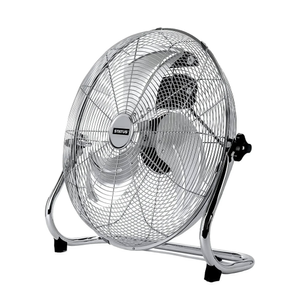 STATUS® 3 Speed Floor Fan High Velocity Chrome 16"