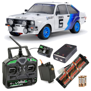Tamiya Escort Mk.II Rally - MF-01X 58687 Ready to Go Bundle with Stick Radio