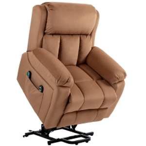 HOMCOM Eight Massage Point Electric Reclining Lift Chair, with Remote - Brown
