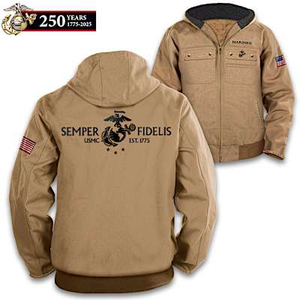 Salute To The USMC Men's Jacket Size XX-Large (50-52)