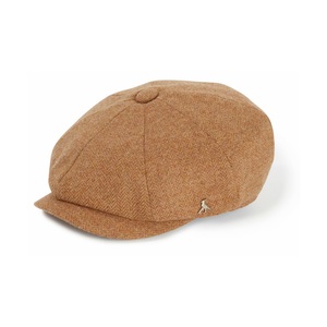 The Felsham Tweed Baker Boy Cap in Russet