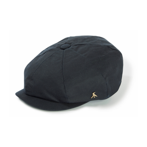 The Hengrave Wax Baker Boy Cap in Navy